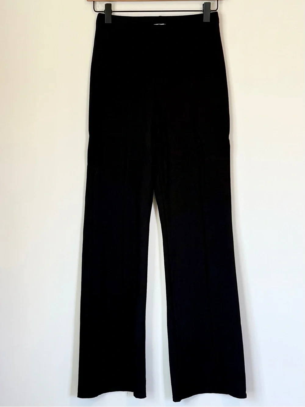 Veronica M Black High-Rise Ponti Flared Trousers - Size: Extra Small